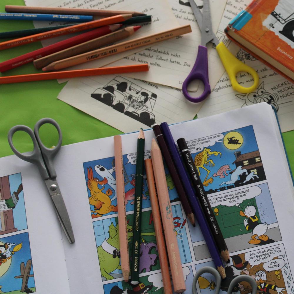 Bild zur Veranstaltung - Buchwelten-Collagen-Werkstatt