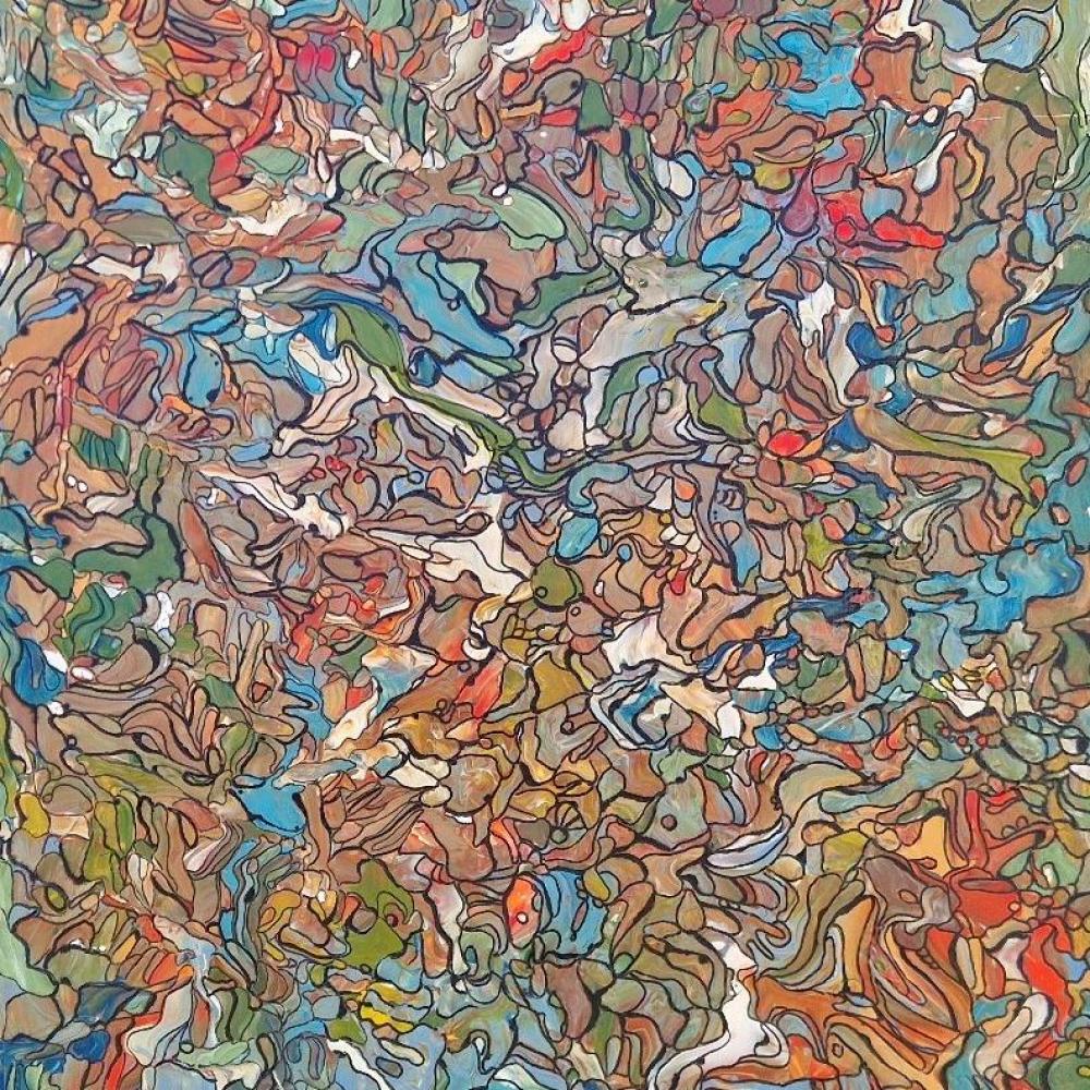 Bild zur Veranstaltung - Color and Lines painting by Andeas Mann