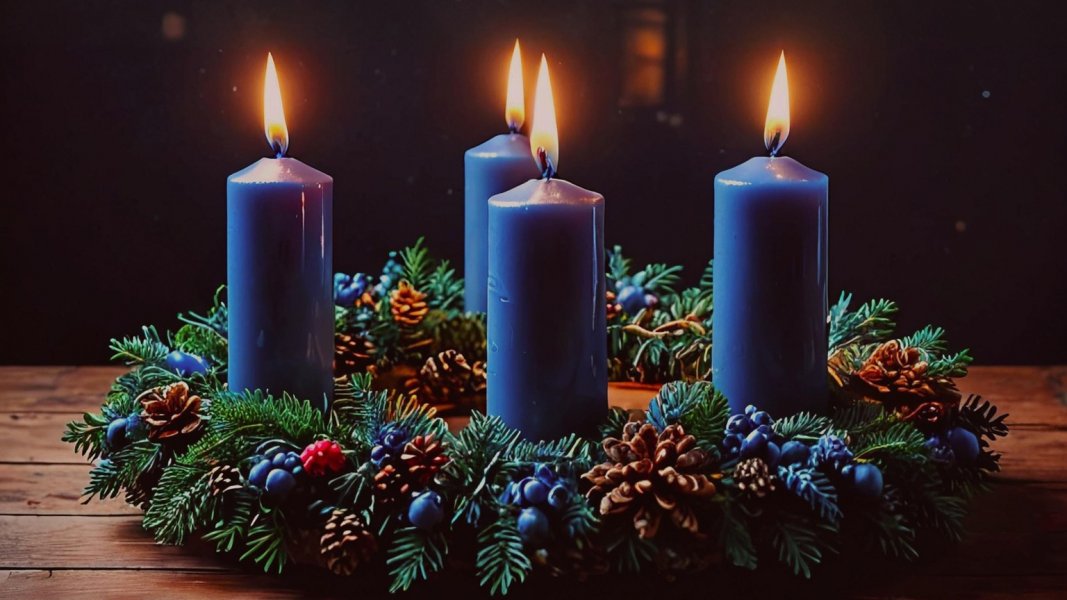Gemeinsam in die Adventszeit bei Adventskranzbinden und Gedichten in der Heidelbeere