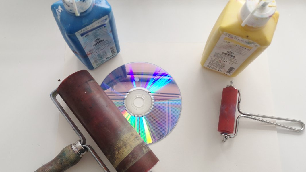 D wie Druckwerkstatt: Tiefdruck mit CDs