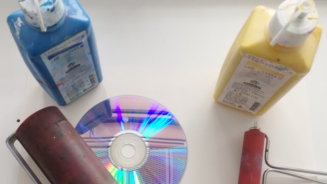 D wie Druckwerkstatt: Tiefdruck mit CDs