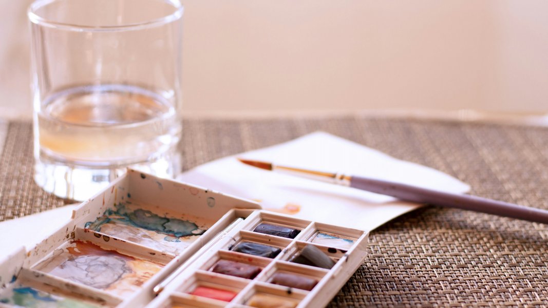 Handlettering trifft auf Aquarell