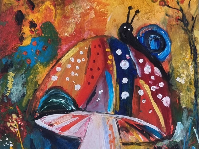 Kreativer Herbstworkshop mit Mal- und Drucktechniken für Kinder