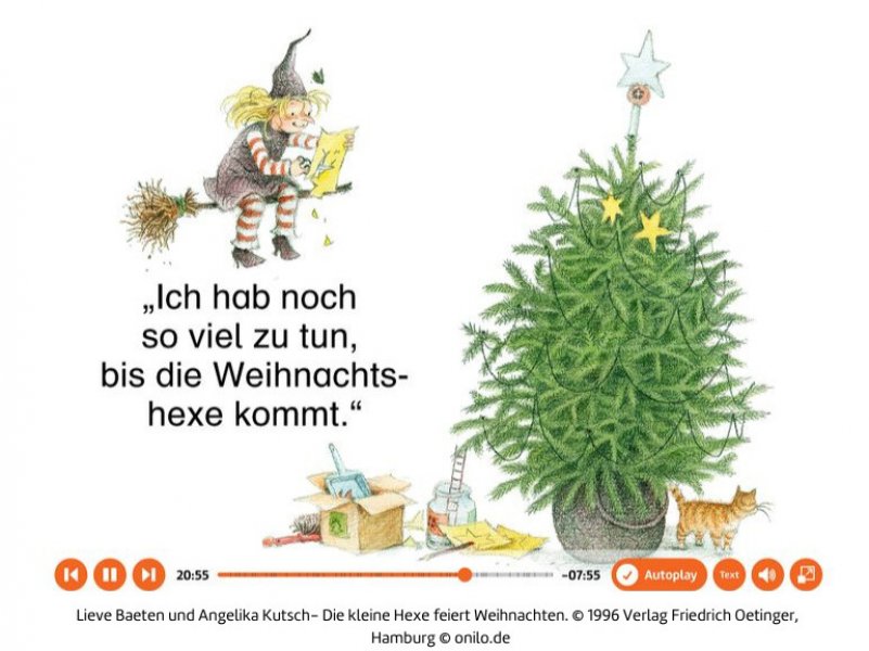 Die kleine Hexe feiert Weihnachten nach dem Buch von Lieve Baeten