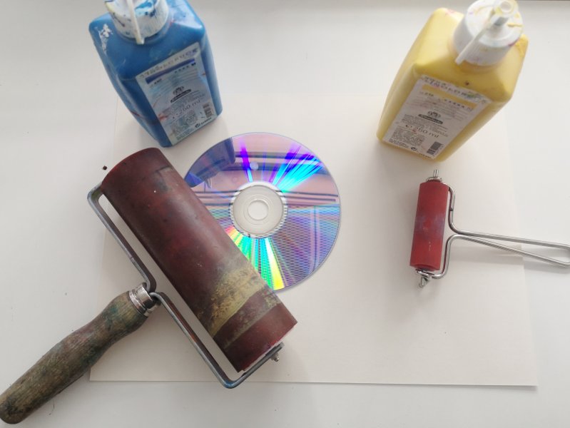 D wie Druckwerkstatt: Tiefdruck mit CDs