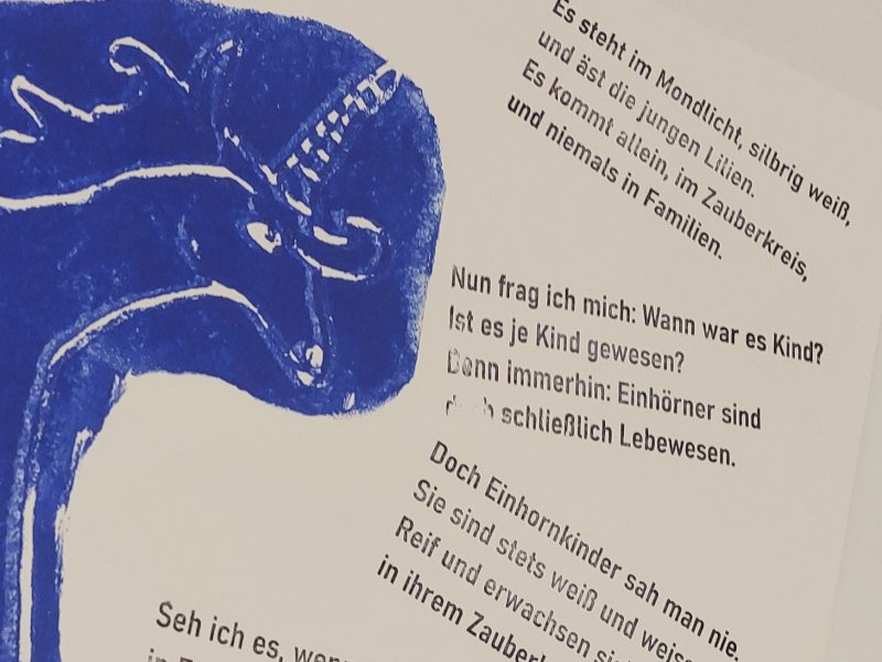 Einhornkinder-Druckwerkstatt - zum 100. Geburtstag von James Krüss
