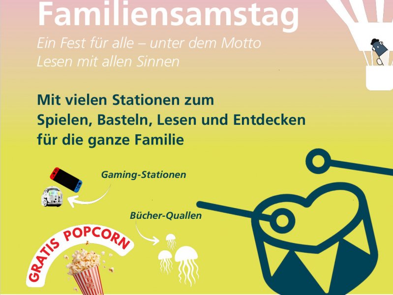 Familiensamstag Lesen mit allen Sinnen - im Buch und im Spiel