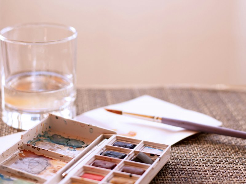 Handlettering trifft auf Aquarell