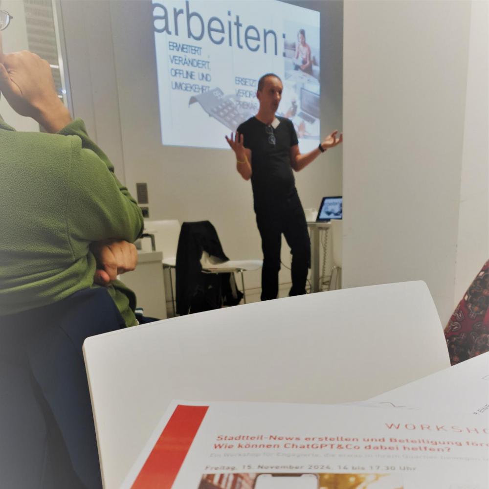 Bild zur Veranstaltung - Stadtteil-News erstellen und Beteiligung fördern: Wie können ChatGPT & Co. dabei helfen?